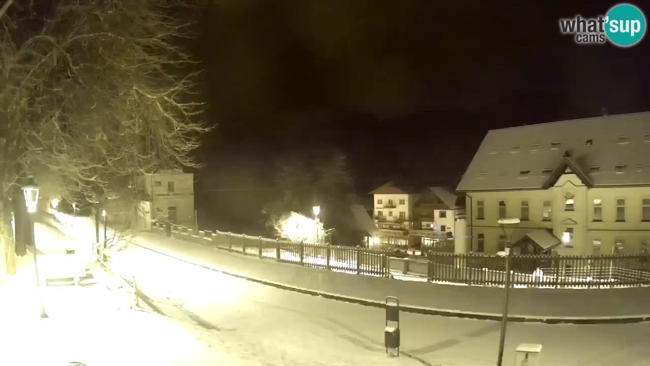 Tarvisio Live webcam – pista ciclabile e il gruppo del Mangart