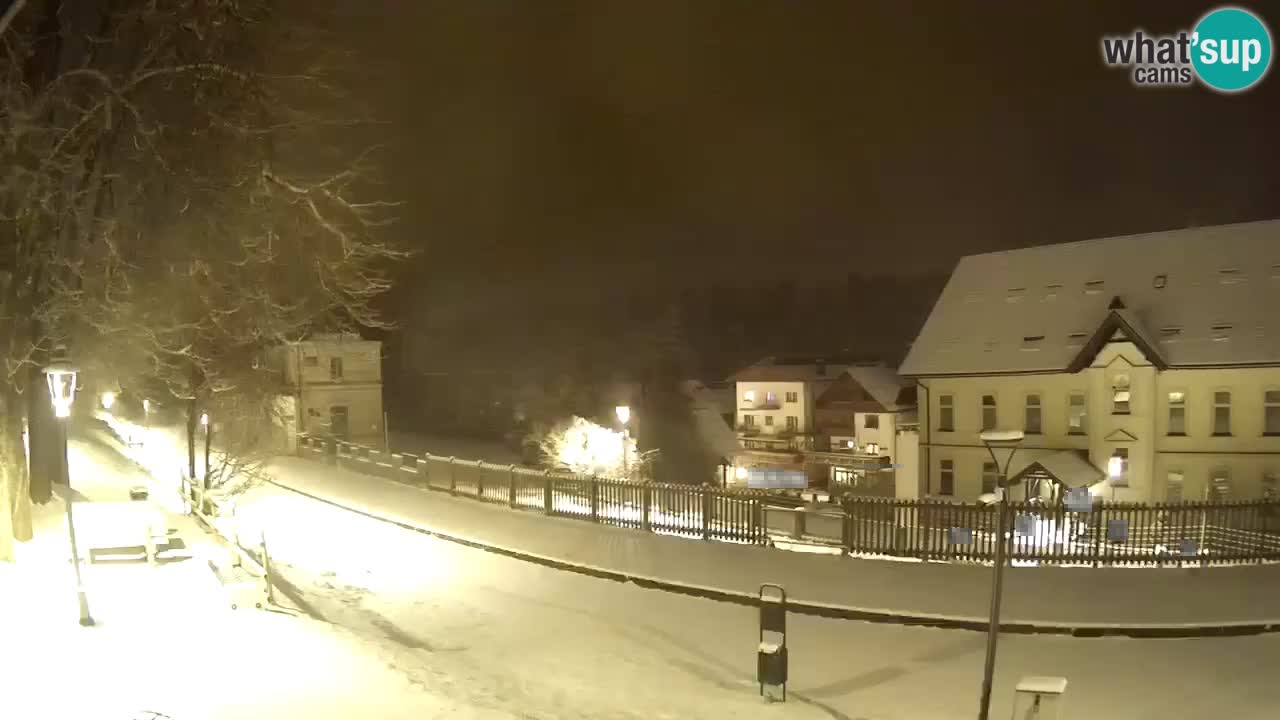 Tarvisio Live webcam – pista ciclabile e il gruppo del Mangart