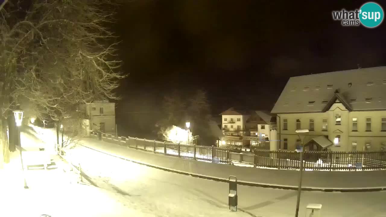 Tarvisio Live webcam – pista ciclabile e il gruppo del Mangart