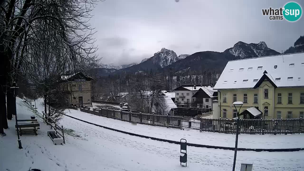 Tarvisio Live webcam – pista ciclabile e il gruppo del Mangart