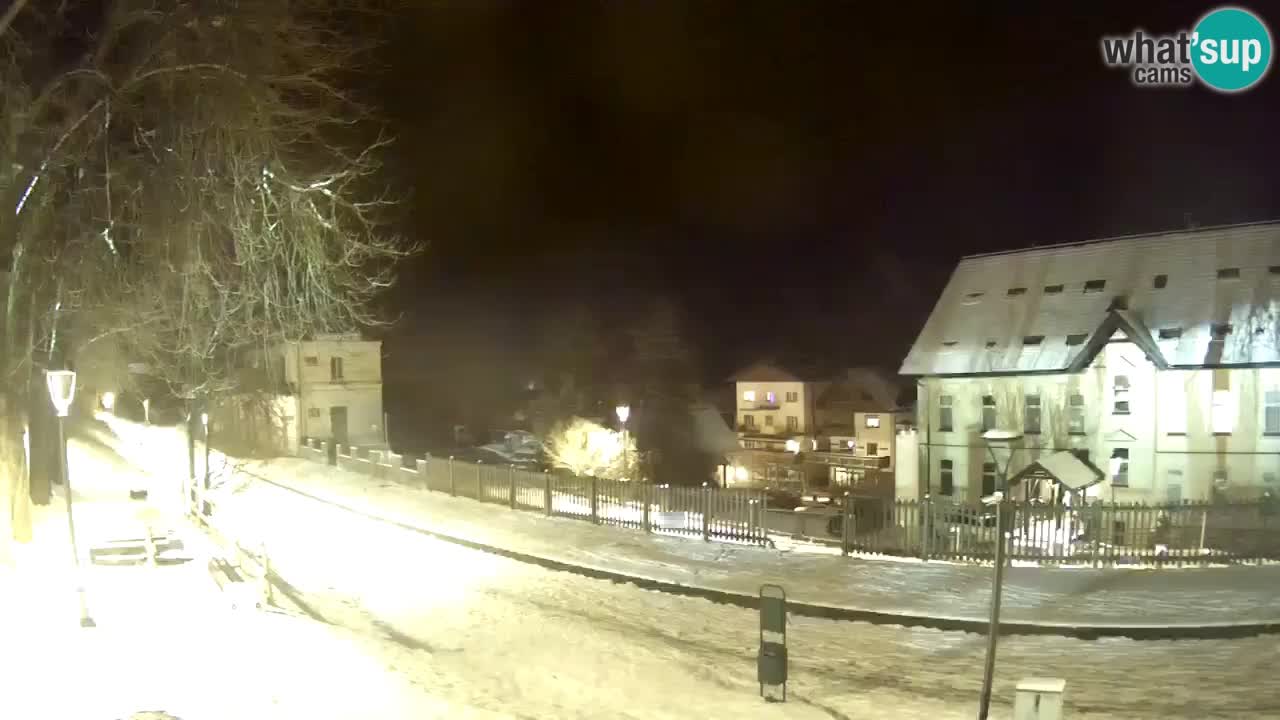 Tarvisio Live webcam – pista ciclabile e il gruppo del Mangart