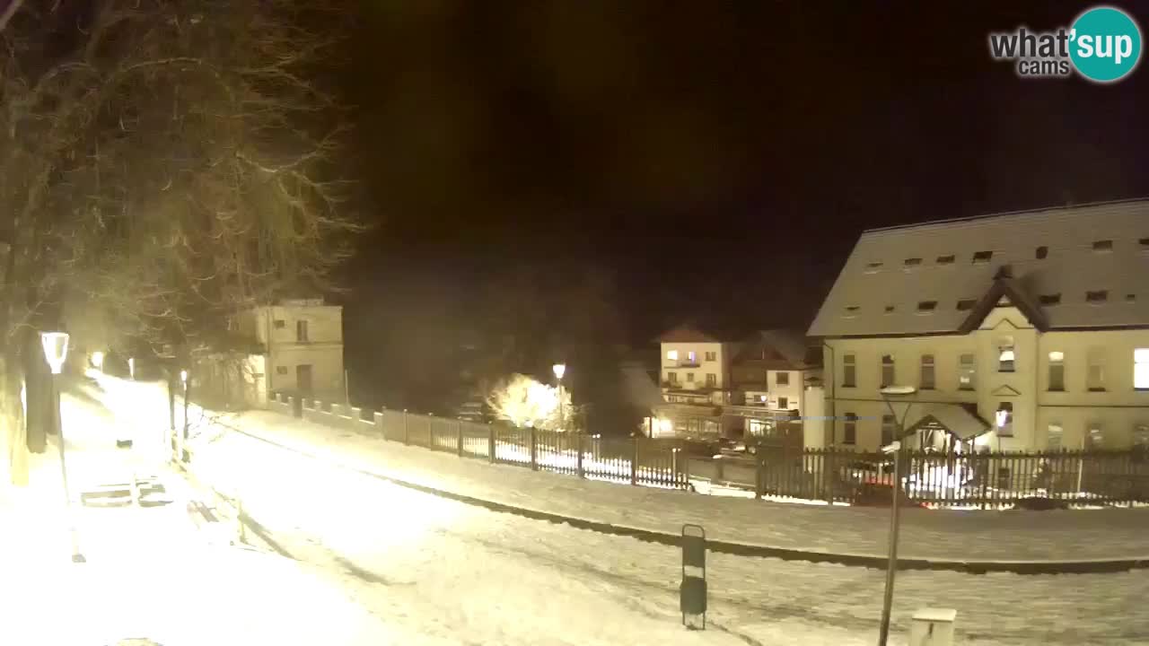 Tarvisio Live webcam – pista ciclabile e il gruppo del Mangart