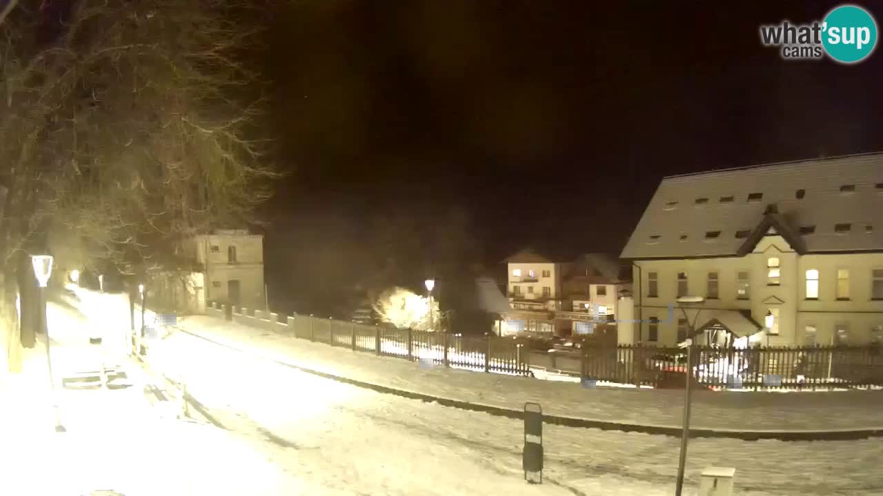 Tarvisio Live webcam – pista ciclabile e il gruppo del Mangart