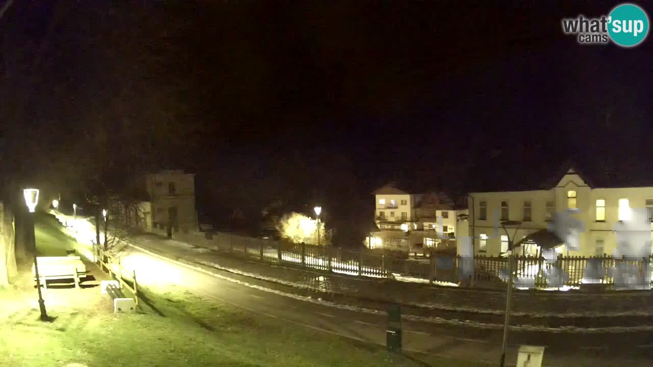 Tarvisio Live webcam – pista ciclabile e il gruppo del Mangart