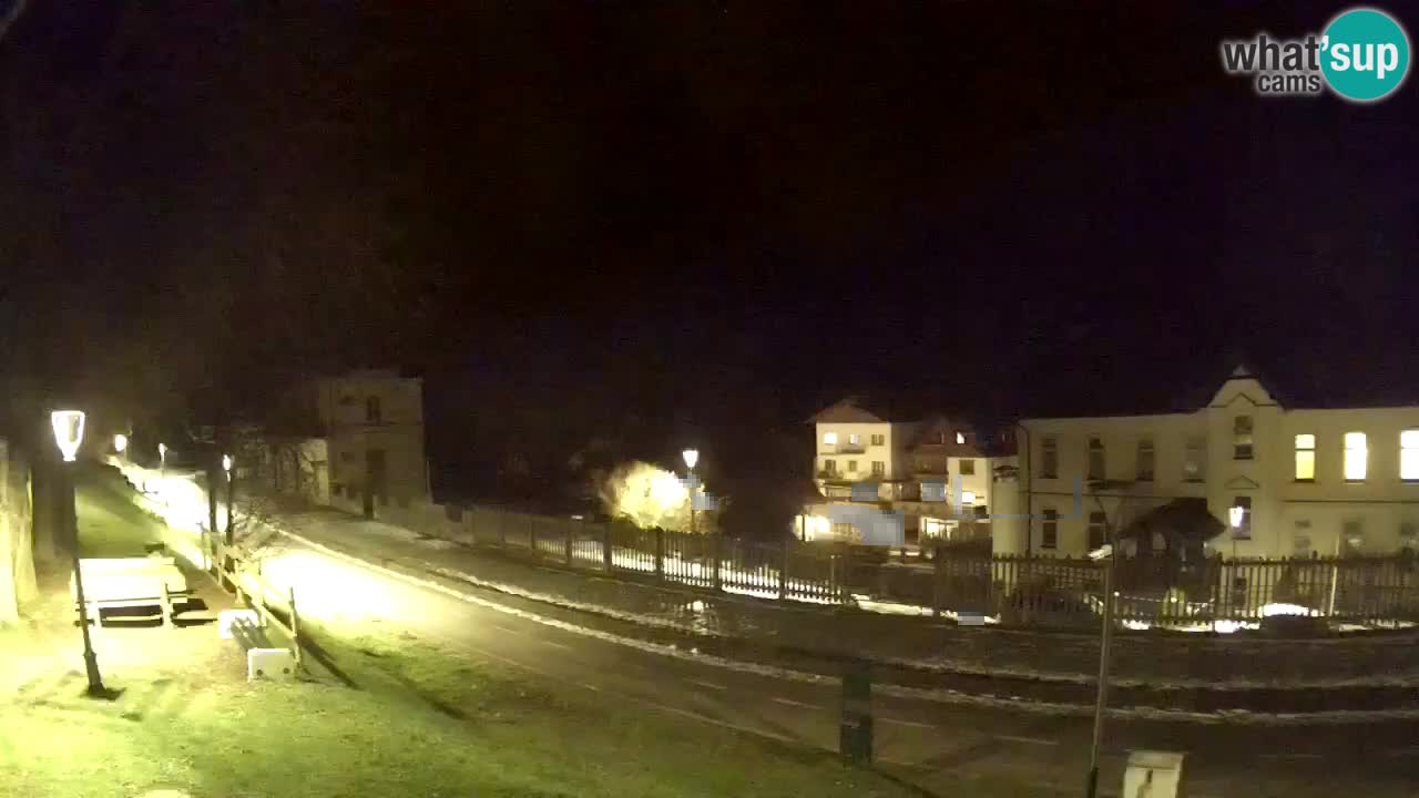 Tarvisio Live webcam – pista ciclabile e il gruppo del Mangart