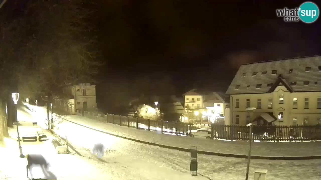 Tarvisio Live webcam – pista ciclabile e il gruppo del Mangart