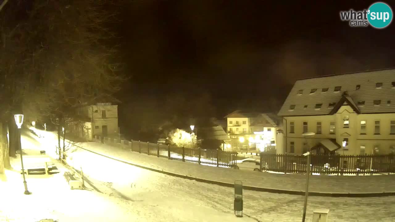 Tarvisio Live webcam – pista ciclabile e il gruppo del Mangart