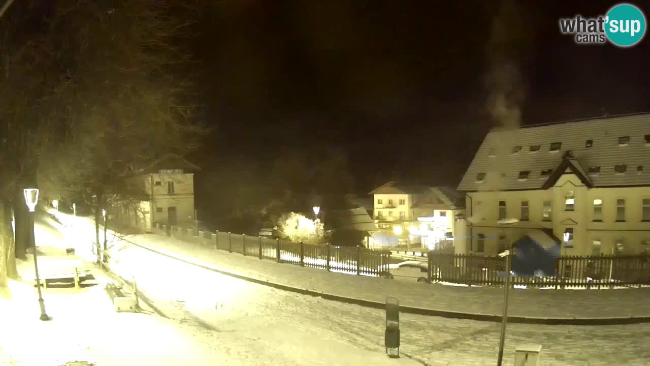 Tarvisio Live webcam – pista ciclabile e il gruppo del Mangart