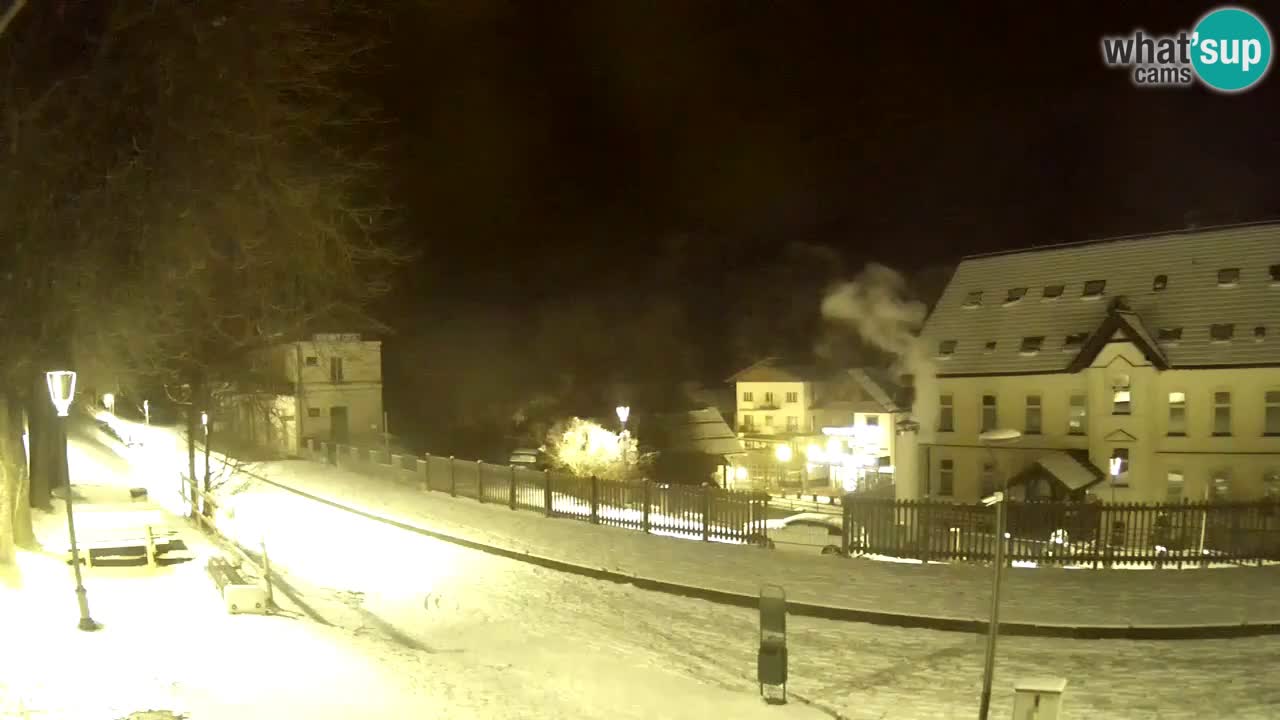 Tarvis webcam – Radweg und Mangart