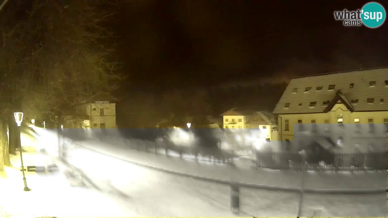 Tarvis webcam – Radweg und Mangart