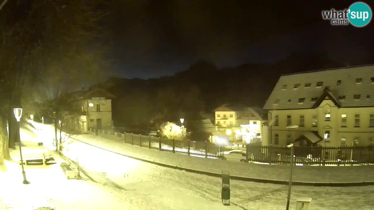 Tarvisio Live webcam – pista ciclabile e il gruppo del Mangart