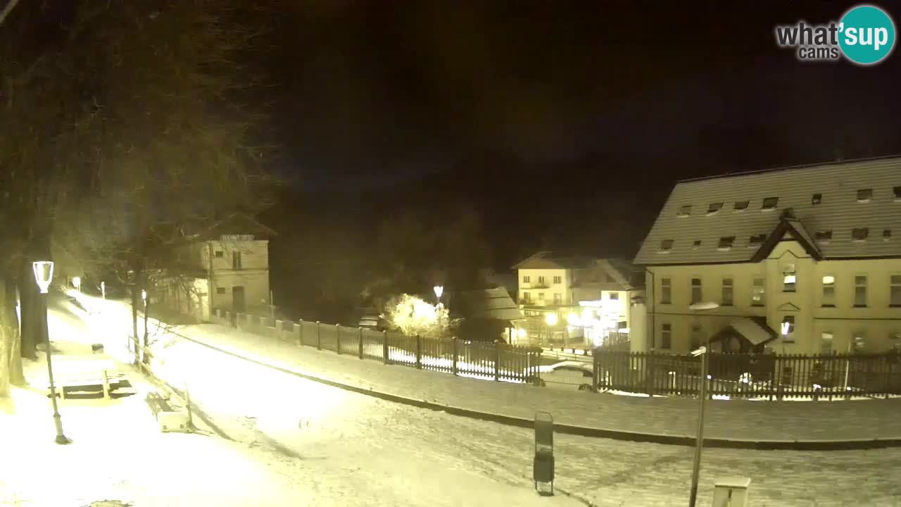 Tarvisio Live webcam – pista ciclabile e il gruppo del Mangart