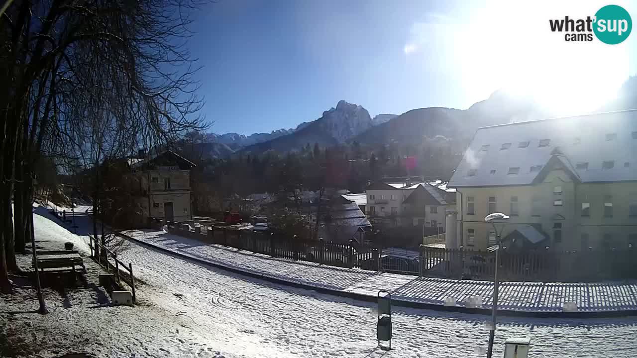 Tarvisio webcam – Bicycle lane and Mangart mountain