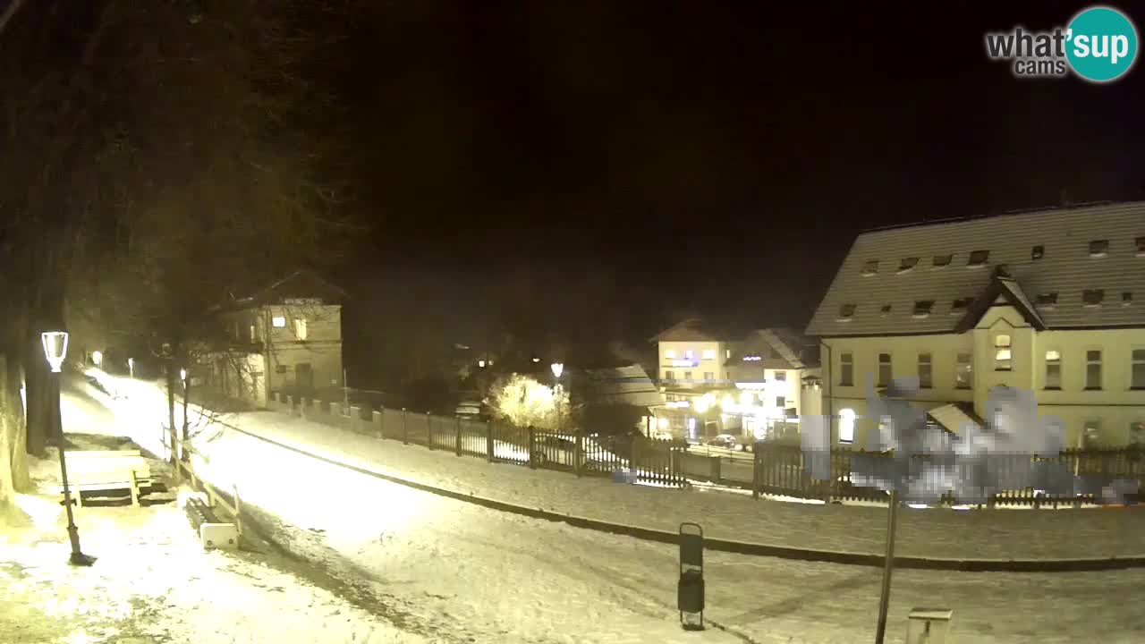 Tarvisio Live webcam – pista ciclabile e il gruppo del Mangart