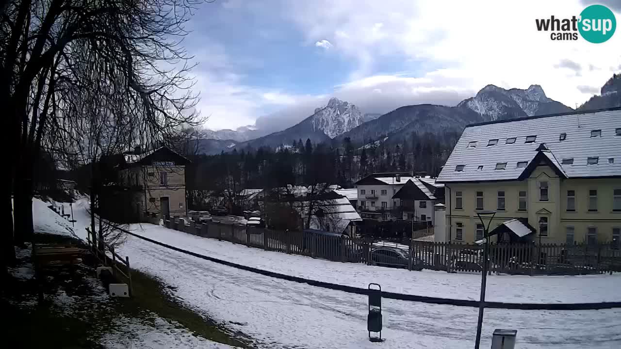 Tarvisio Live webcam – pista ciclabile e il gruppo del Mangart