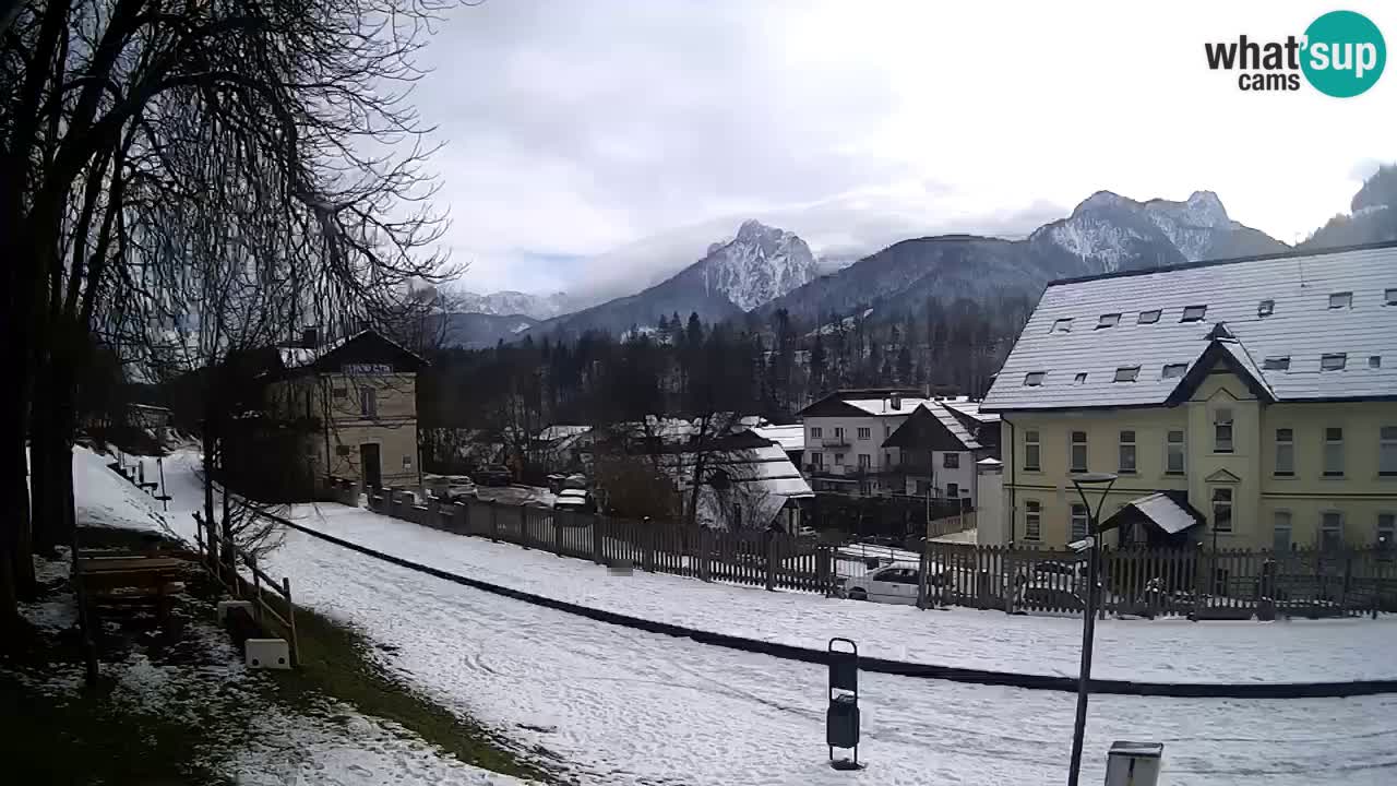 Tarvisio webcam – Bicycle lane and Mangart mountain