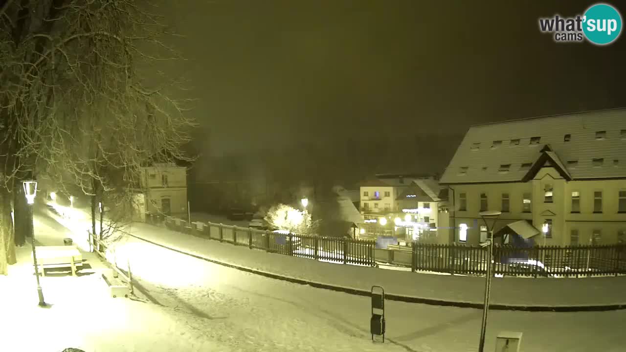 Tarvisio Live webcam – pista ciclabile e il gruppo del Mangart