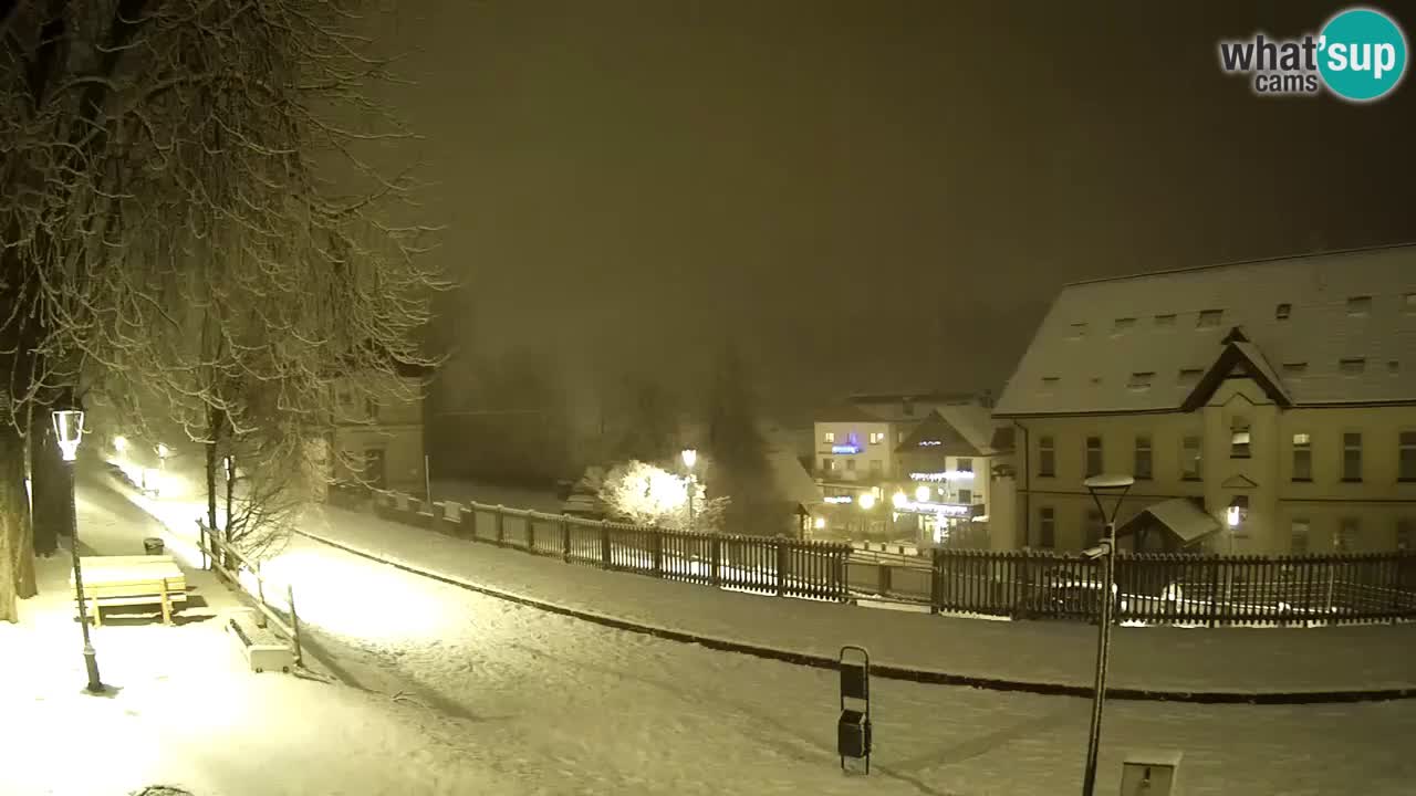 Tarvisio Live webcam – pista ciclabile e il gruppo del Mangart