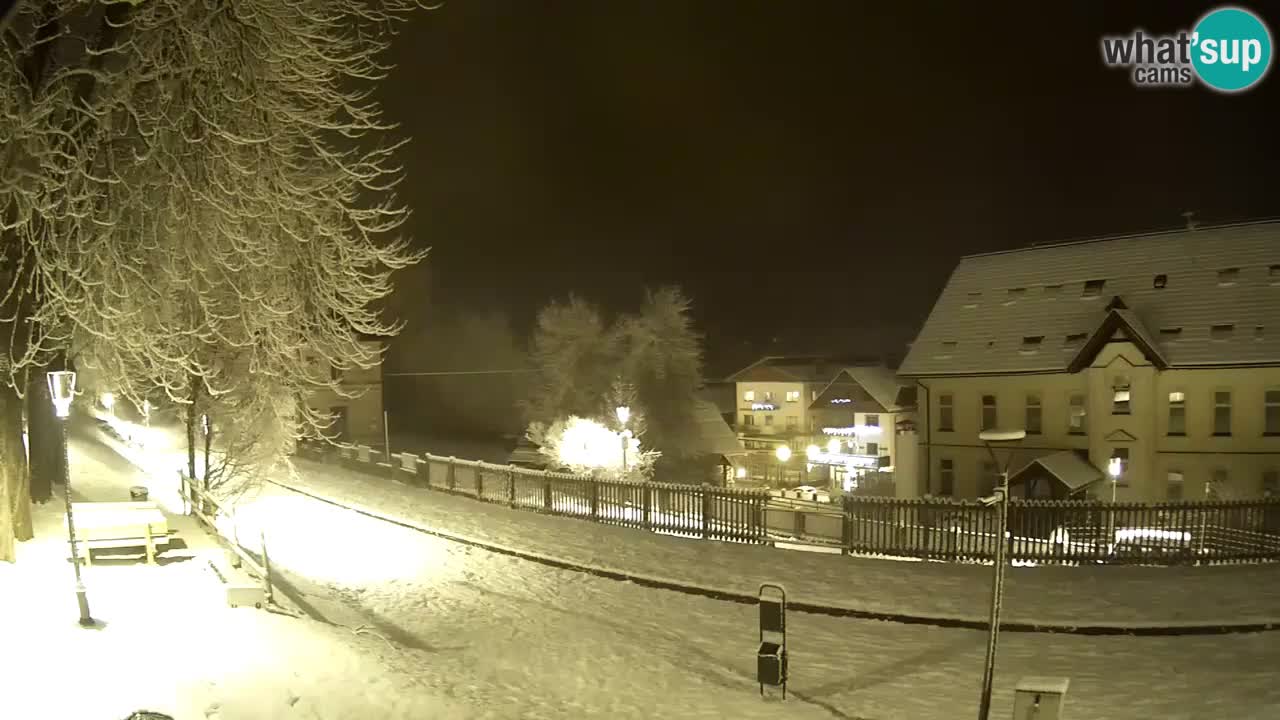 Tarvisio Live webcam – pista ciclabile e il gruppo del Mangart