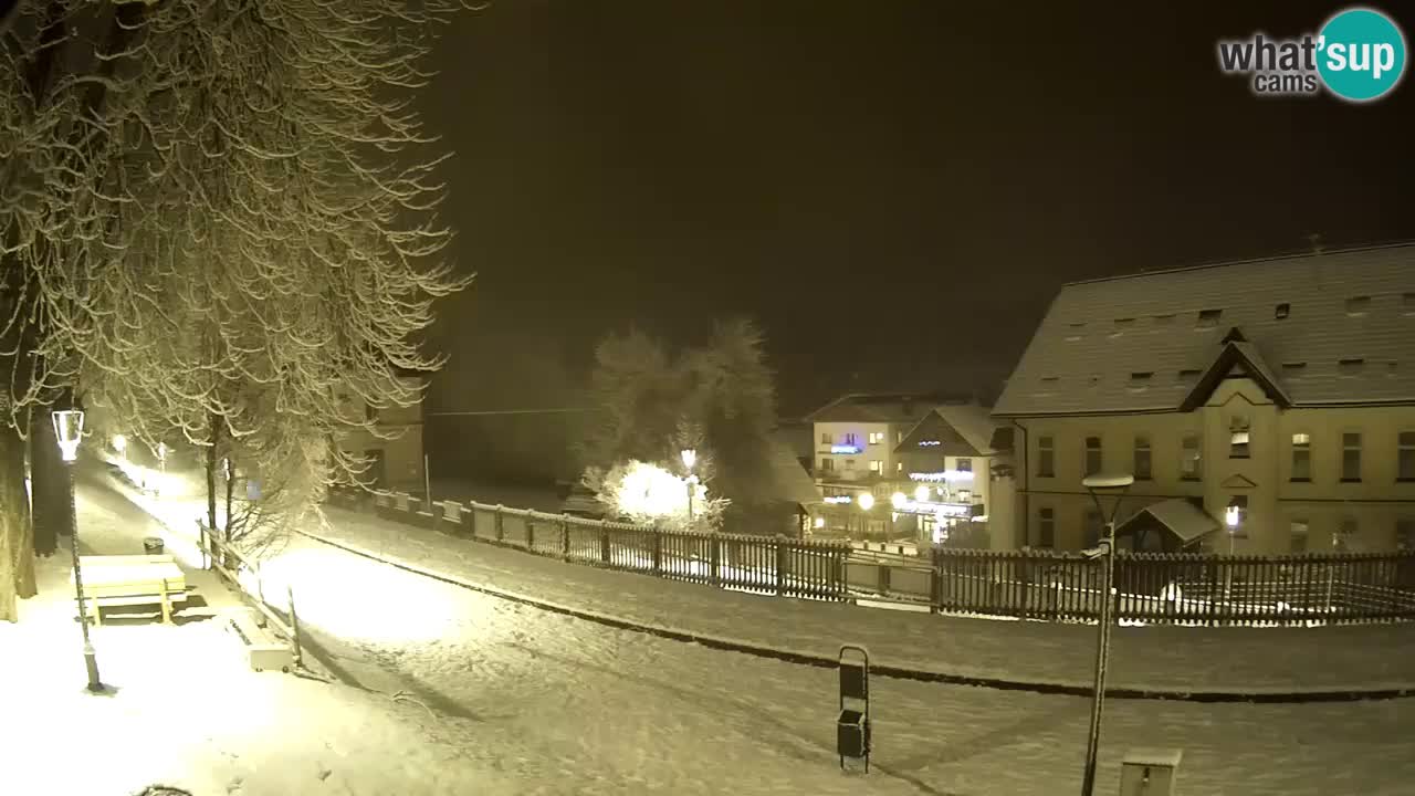 Tarvisio Live webcam – pista ciclabile e il gruppo del Mangart