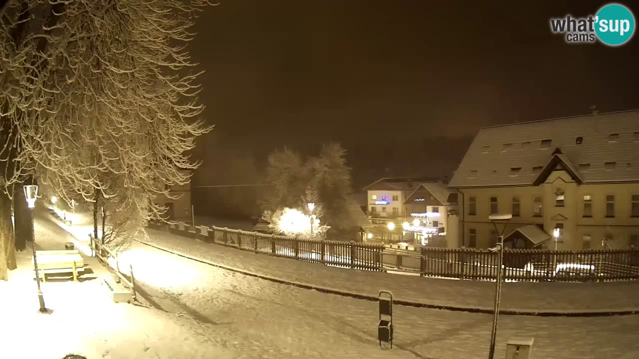 Tarvisio Live webcam – pista ciclabile e il gruppo del Mangart