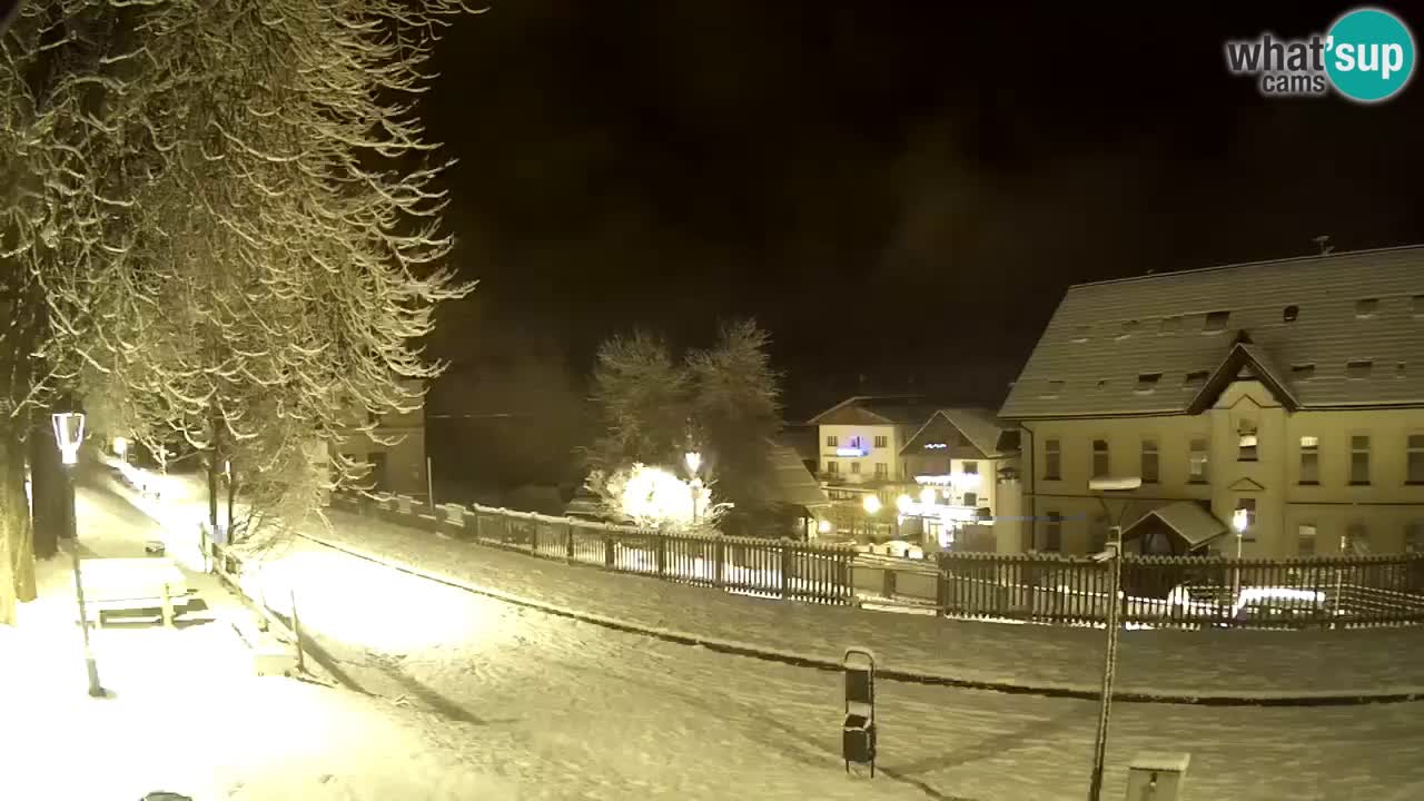 Tarvisio Live webcam – pista ciclabile e il gruppo del Mangart