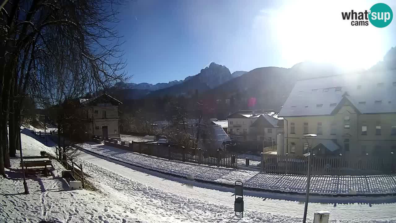 Tarvisio webcam – Bicycle lane and Mangart mountain