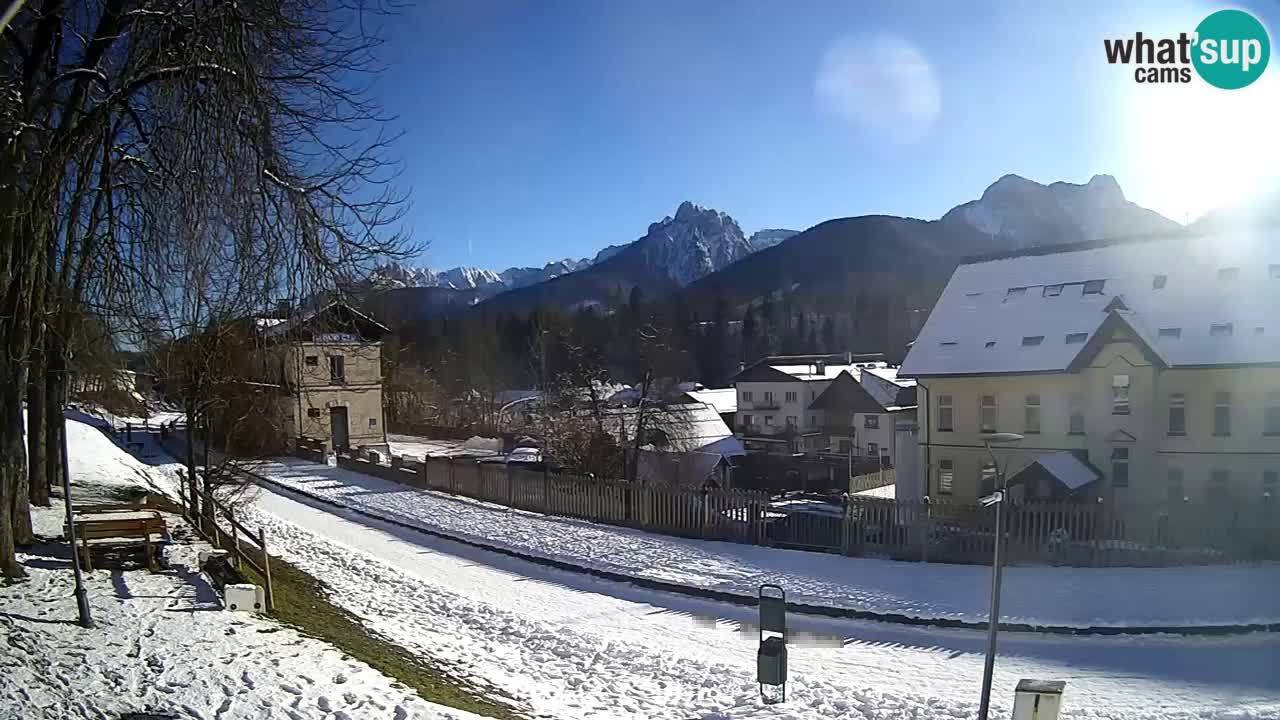 Tarvisio webcam – Bicycle lane and Mangart mountain