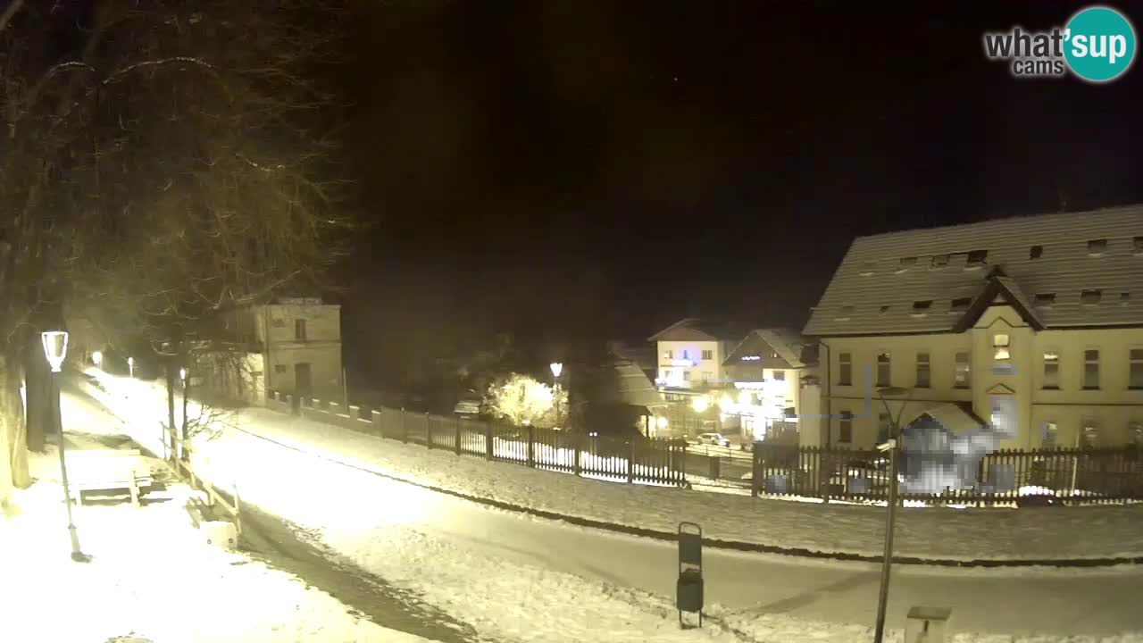 Tarvisio Live webcam – pista ciclabile e il gruppo del Mangart