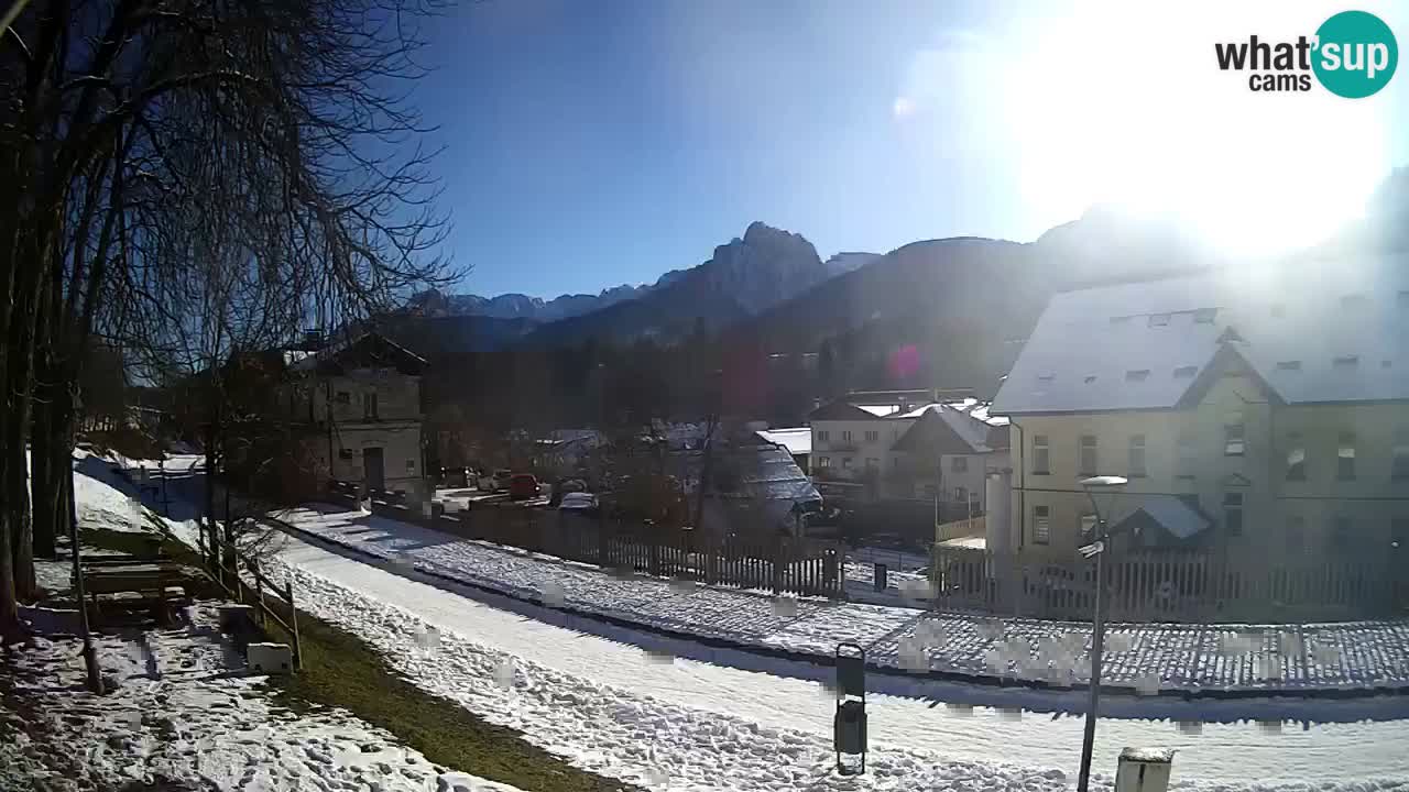 Tarvisio webcam – Bicycle lane and Mangart mountain