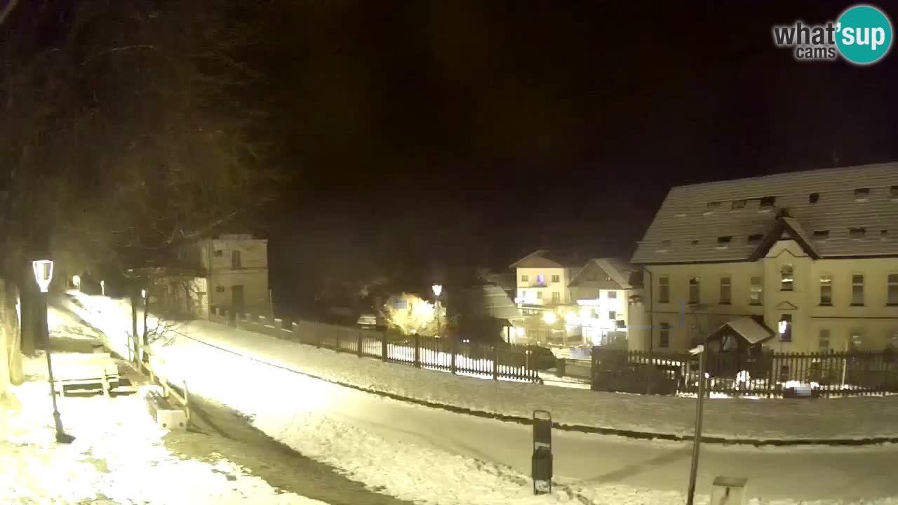 Tarvisio Live webcam – pista ciclabile e il gruppo del Mangart