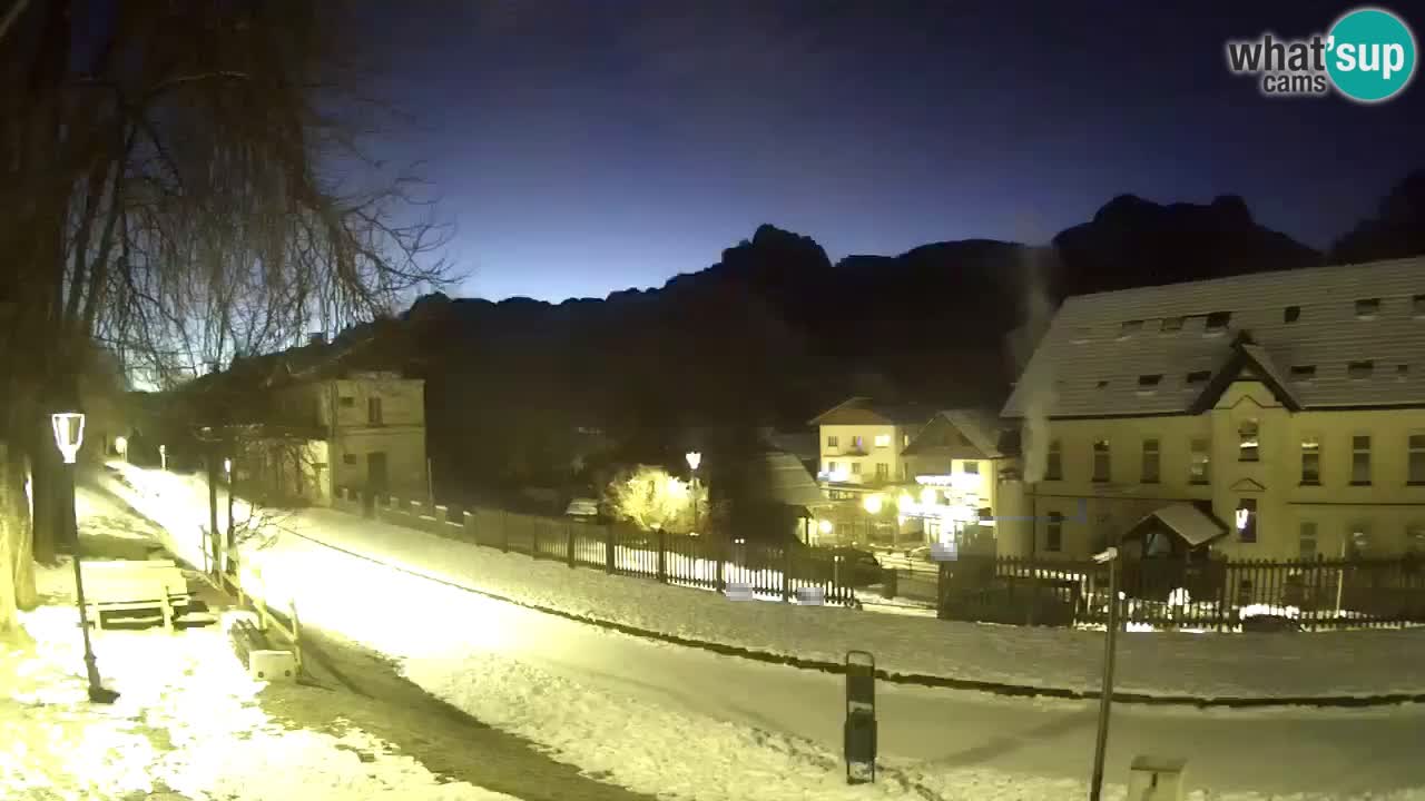 Tarvisio Live webcam – pista ciclabile e il gruppo del Mangart