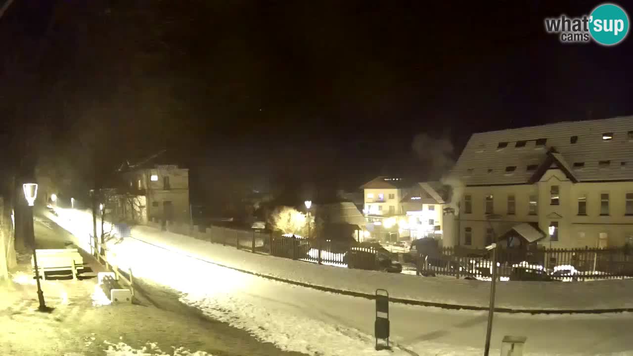 Tarvisio Live webcam – pista ciclabile e il gruppo del Mangart