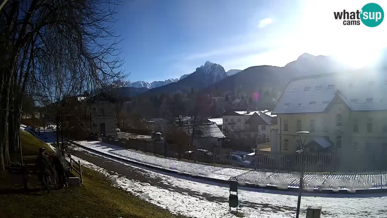 Tarvisio webcam – Bicycle lane and Mangart mountain