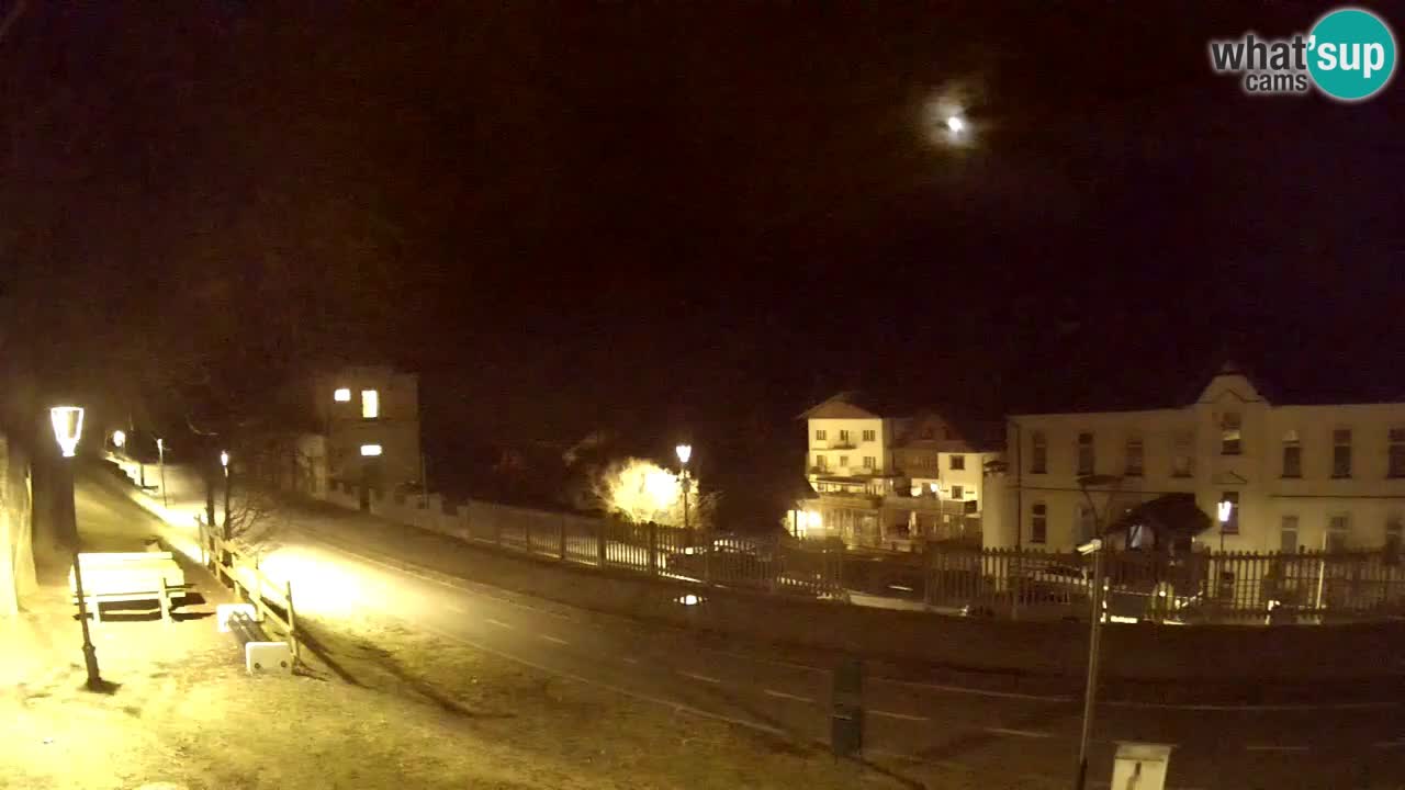 Tarvisio Live webcam – pista ciclabile e il gruppo del Mangart