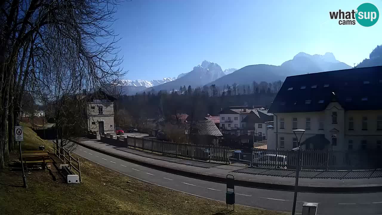 Tarvisio webcam – Bicycle lane and Mangart mountain