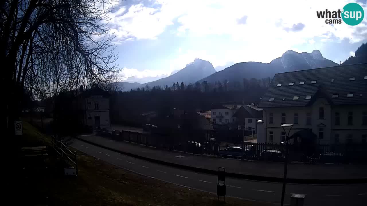 Tarvisio Live webcam – pista ciclabile e il gruppo del Mangart