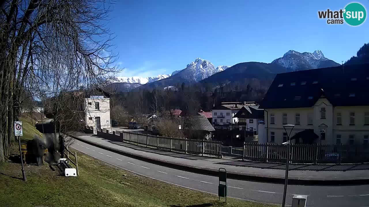 Tarvis webcam – Radweg und Mangart