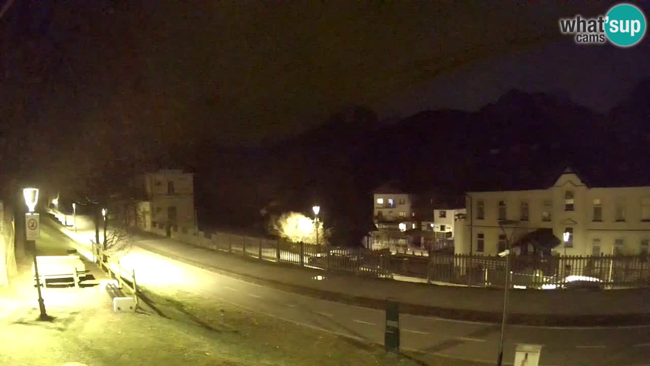 Tarvisio Live webcam – pista ciclabile e il gruppo del Mangart