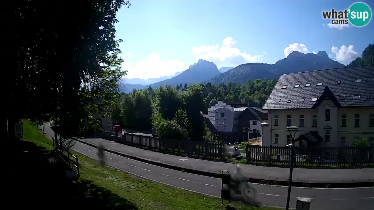 Tarvis webcam – Radweg und Mangart