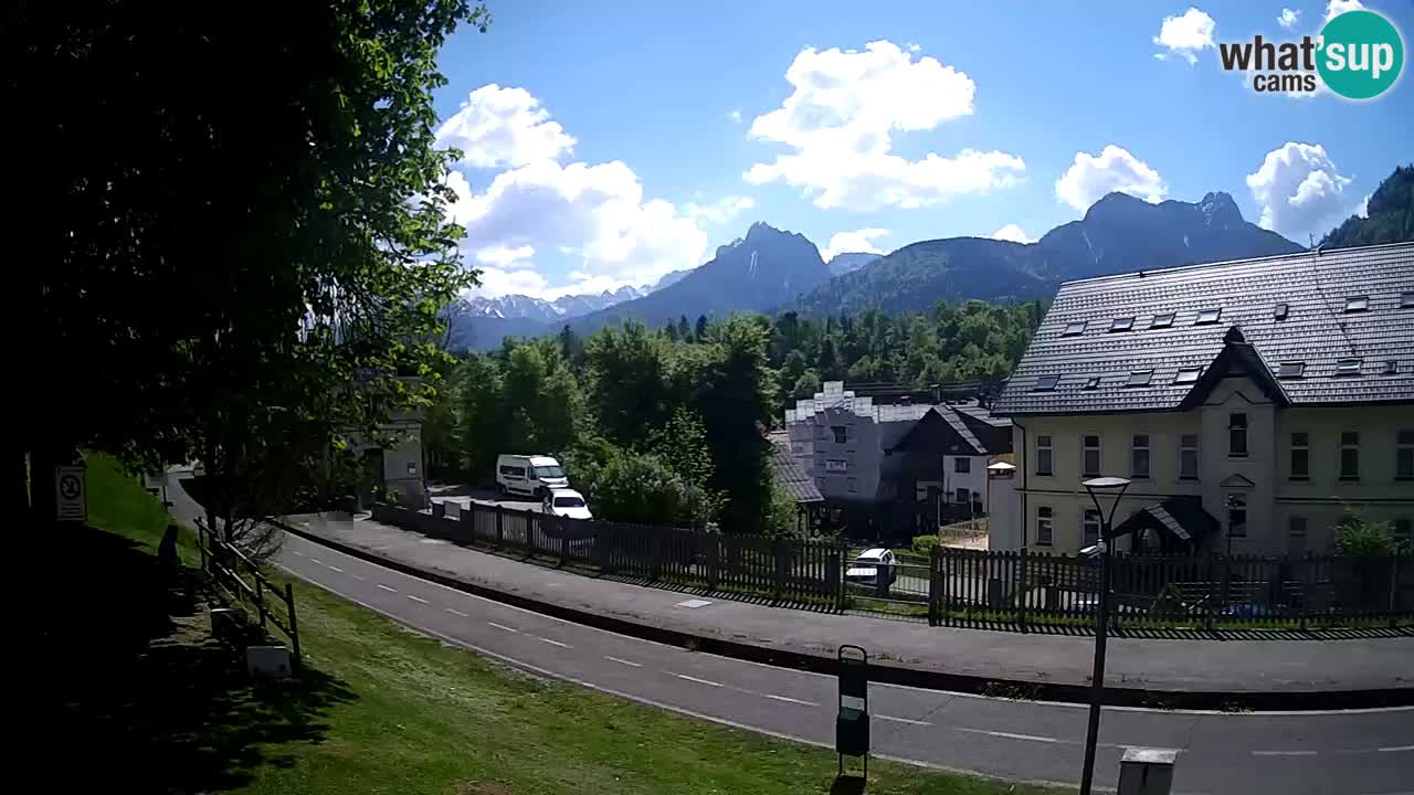 Tarvisio webcam – Bicycle lane and Mangart mountain