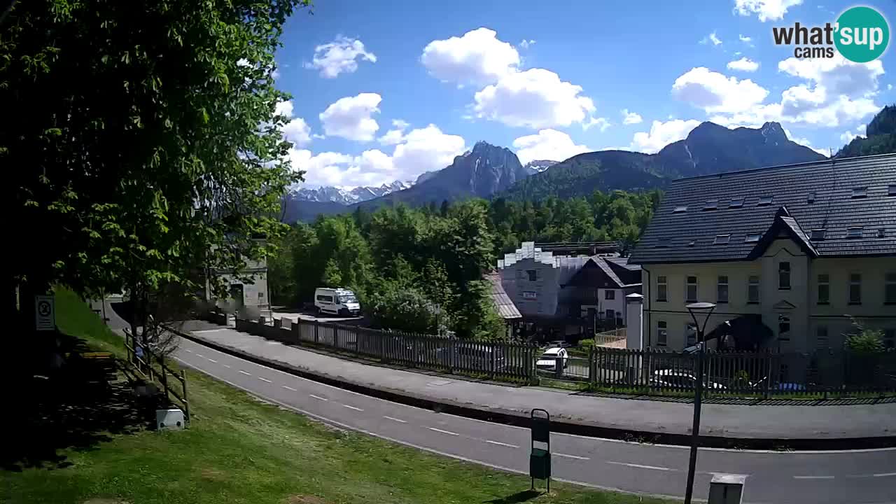Tarvisio webcam – Bicycle lane and Mangart mountain
