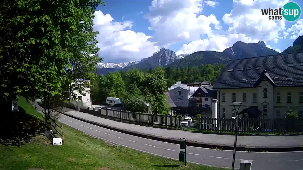 Tarvisio Live webcam – pista ciclabile e il gruppo del Mangart