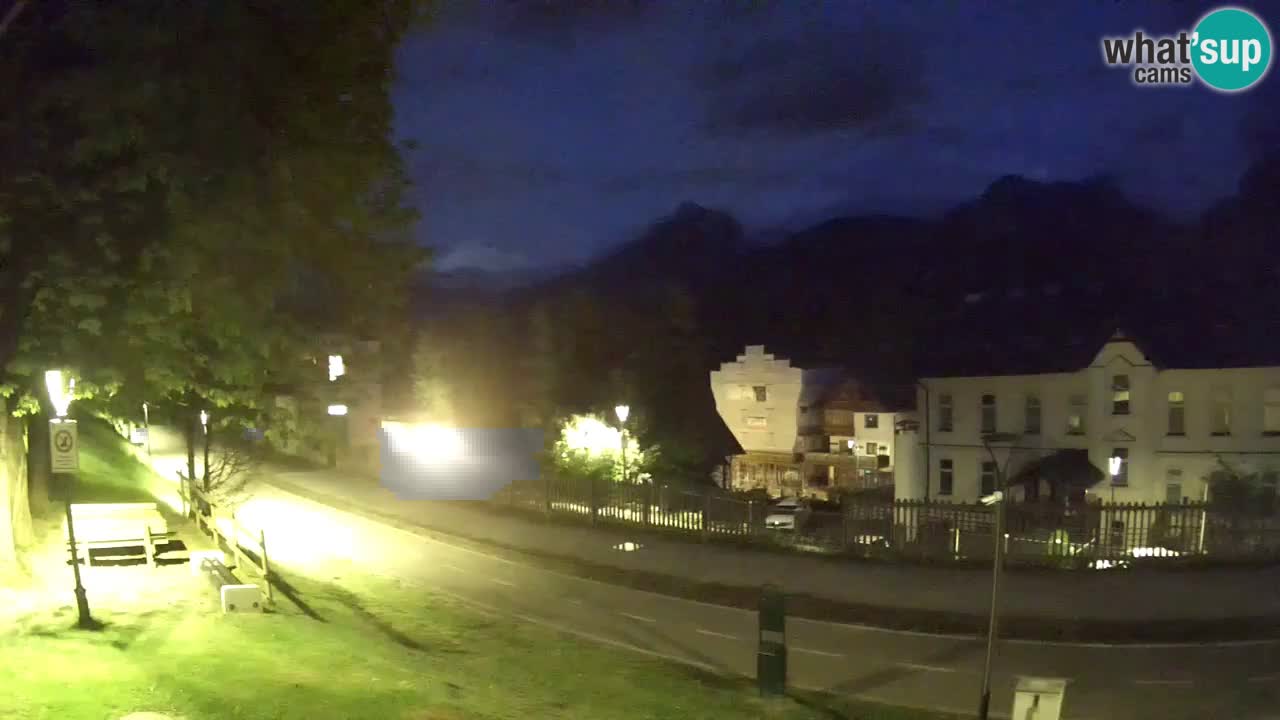 Tarvisio Live webcam – pista ciclabile e il gruppo del Mangart