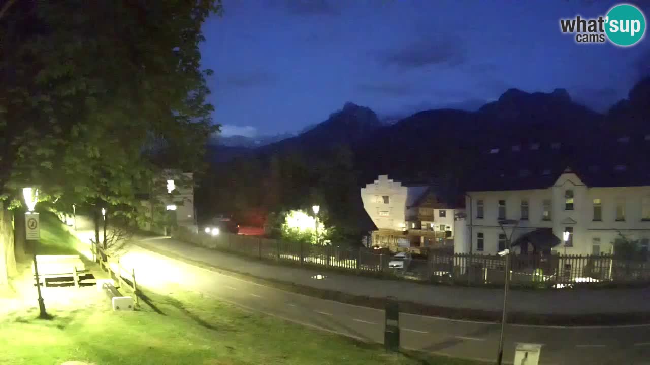 Tarvisio Live webcam – pista ciclabile e il gruppo del Mangart