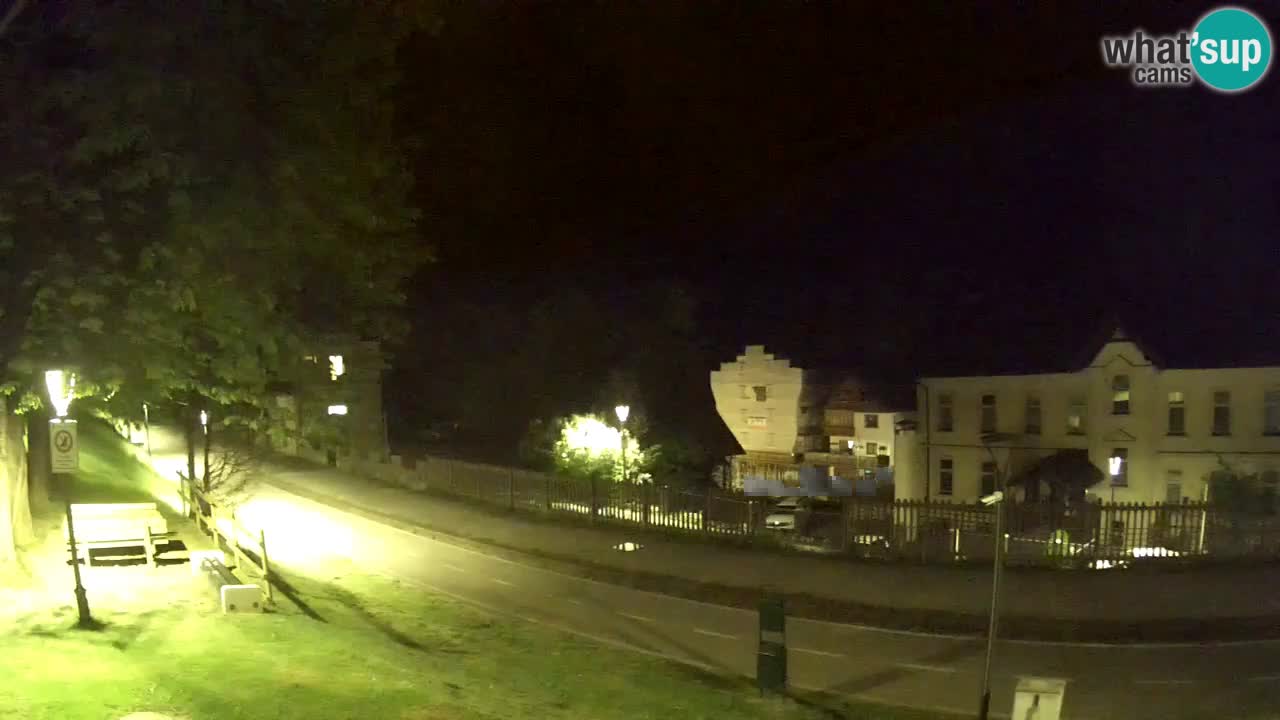 Tarvisio Live webcam – pista ciclabile e il gruppo del Mangart
