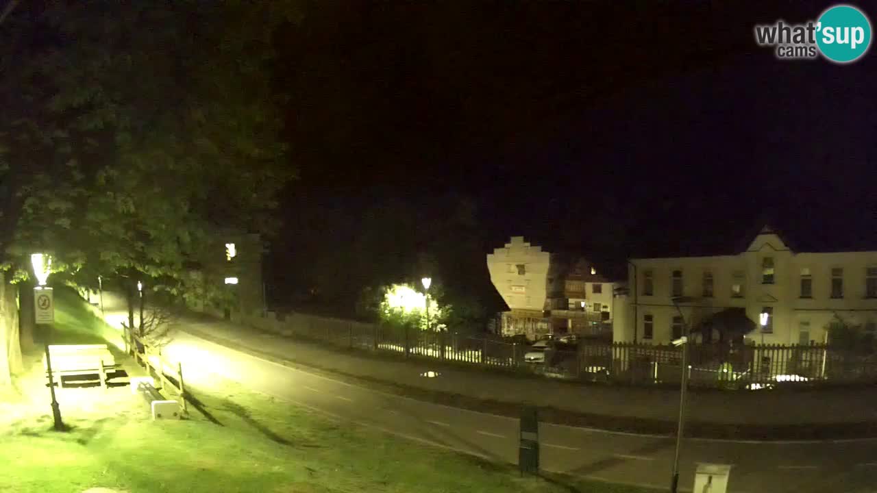 Tarvisio Live webcam – pista ciclabile e il gruppo del Mangart