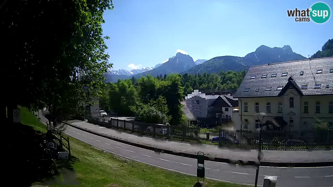 Tarvisio webcam – Bicycle lane and Mangart mountain
