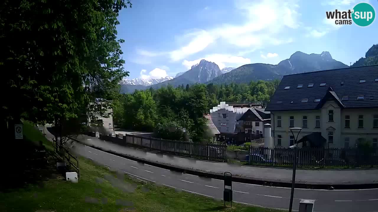 Tarvis webcam – Radweg und Mangart