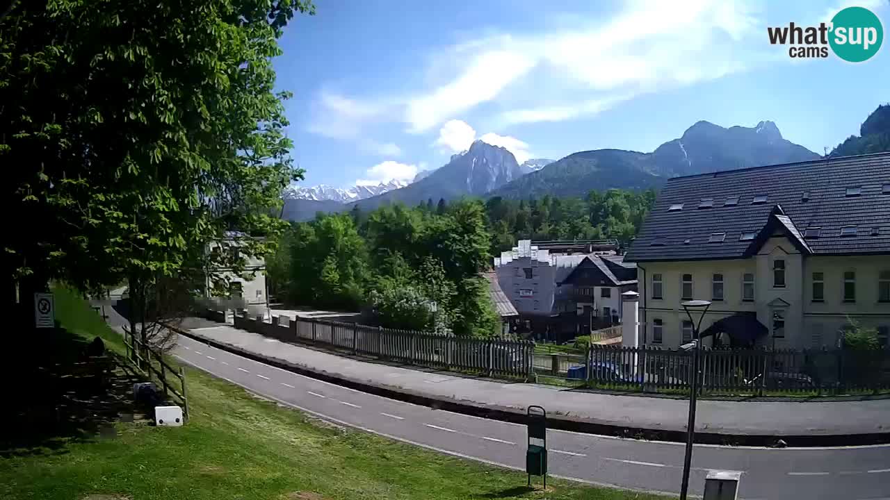 Tarvisio webcam – Bicycle lane and Mangart mountain